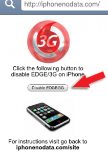 3gs iphone как отключить edge