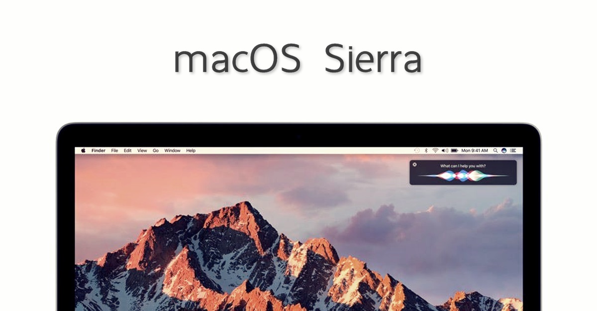 requirements for mac os sierra