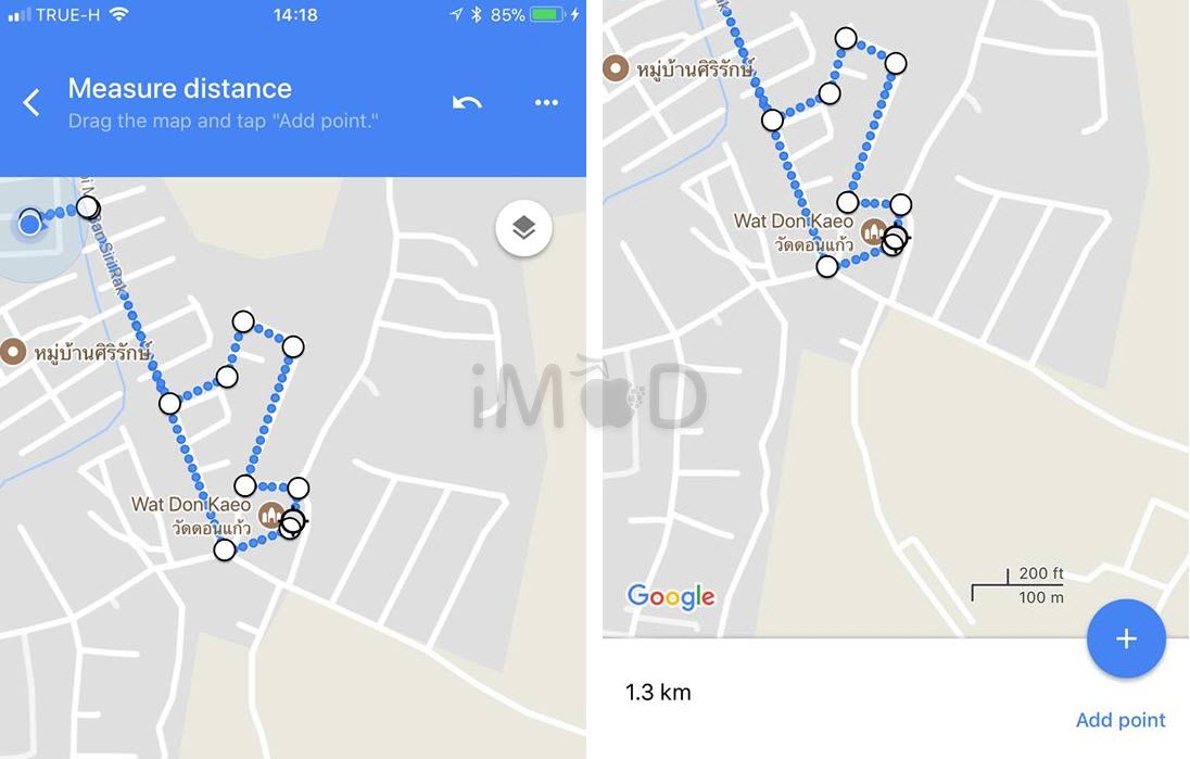google maps measure distance