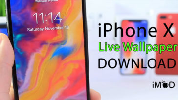 Обои из iphone x live