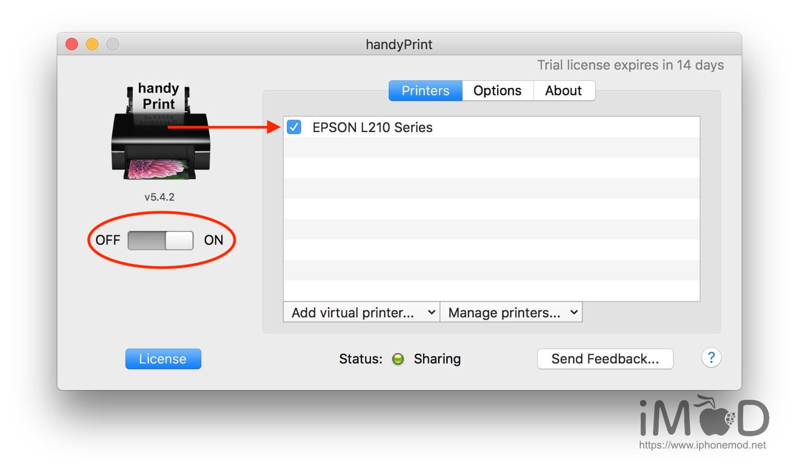 Mac printer sharing not working