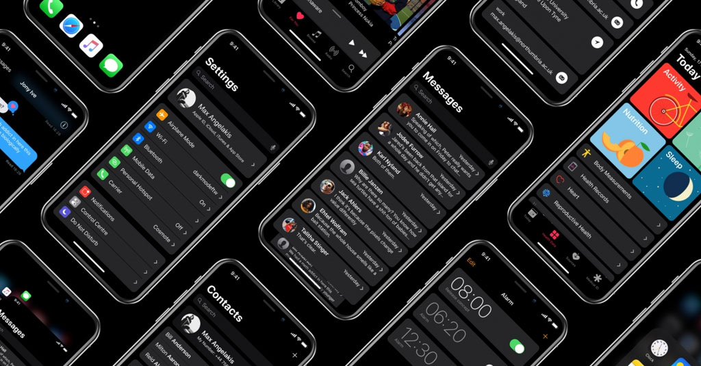 ชมภาพแนวคิด iOS 11 Dark Mode สำหรับ iPhone X