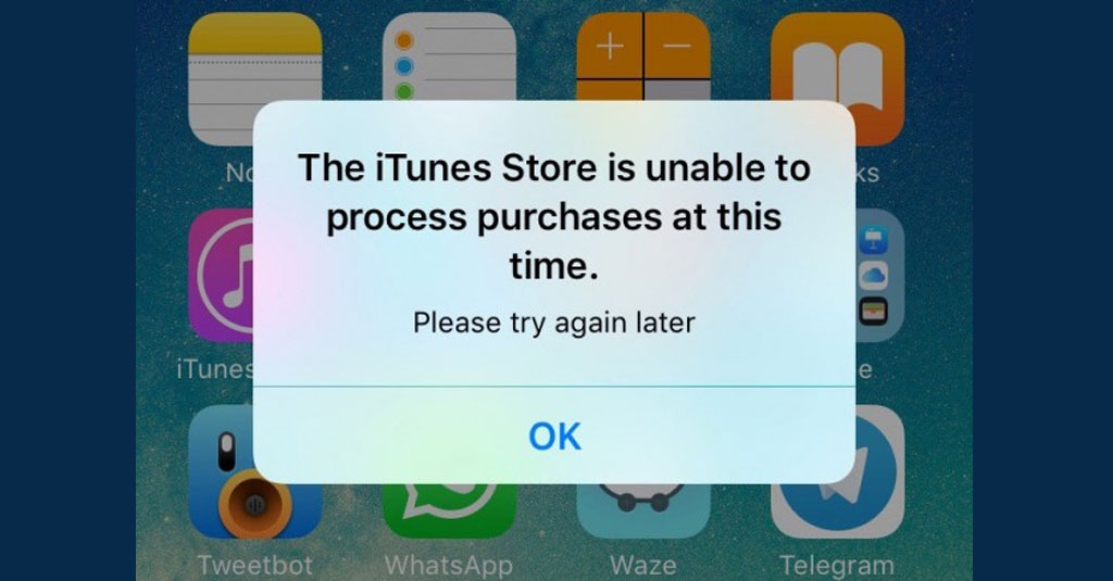 We were unable перевод. The ITUNES Store is unable to process purchases at this time. Please try again later. The ITUNES Store is unable to process. The ITUNES Store is unable to process purchases at this time что это значит. Процесс загрузки эпл стор.