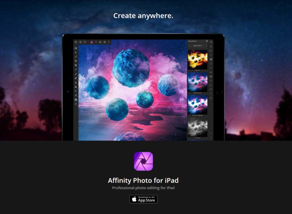 affinity photo app on ios vs photos
