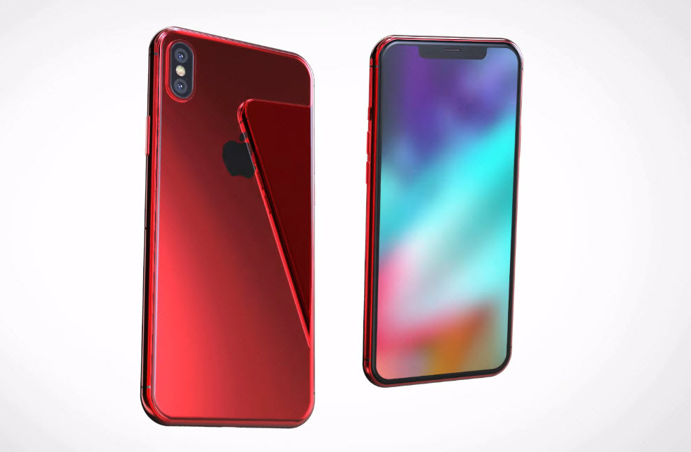 แนวคิด iPhone X / X+ สีแดง (PRODUCT) RED