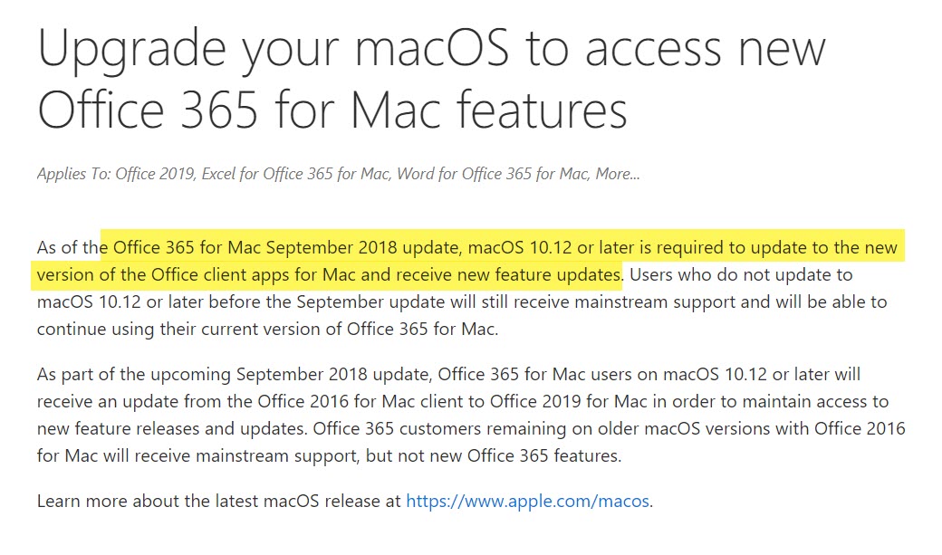 Download Office 365 For Mac High Sierra