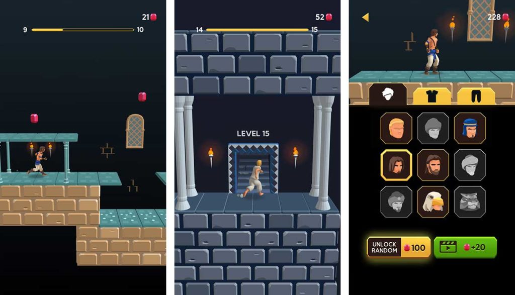 Prince of persia escape сколько уровней