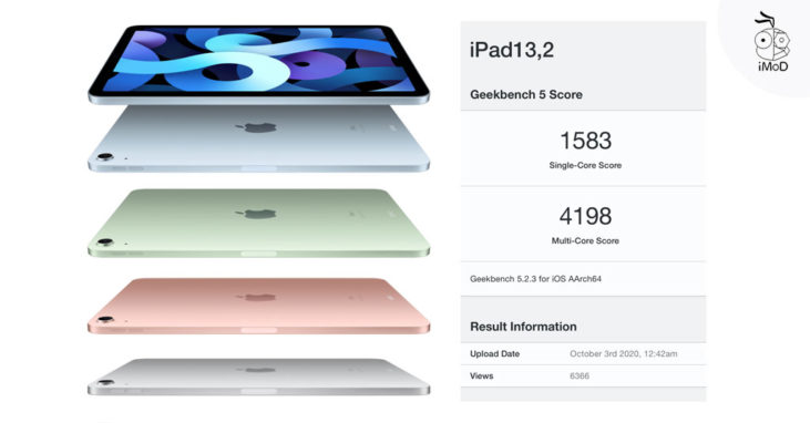 เผยคะแนนประสิทธิภาพชิป A14 Bionic ของ IPad Air 4