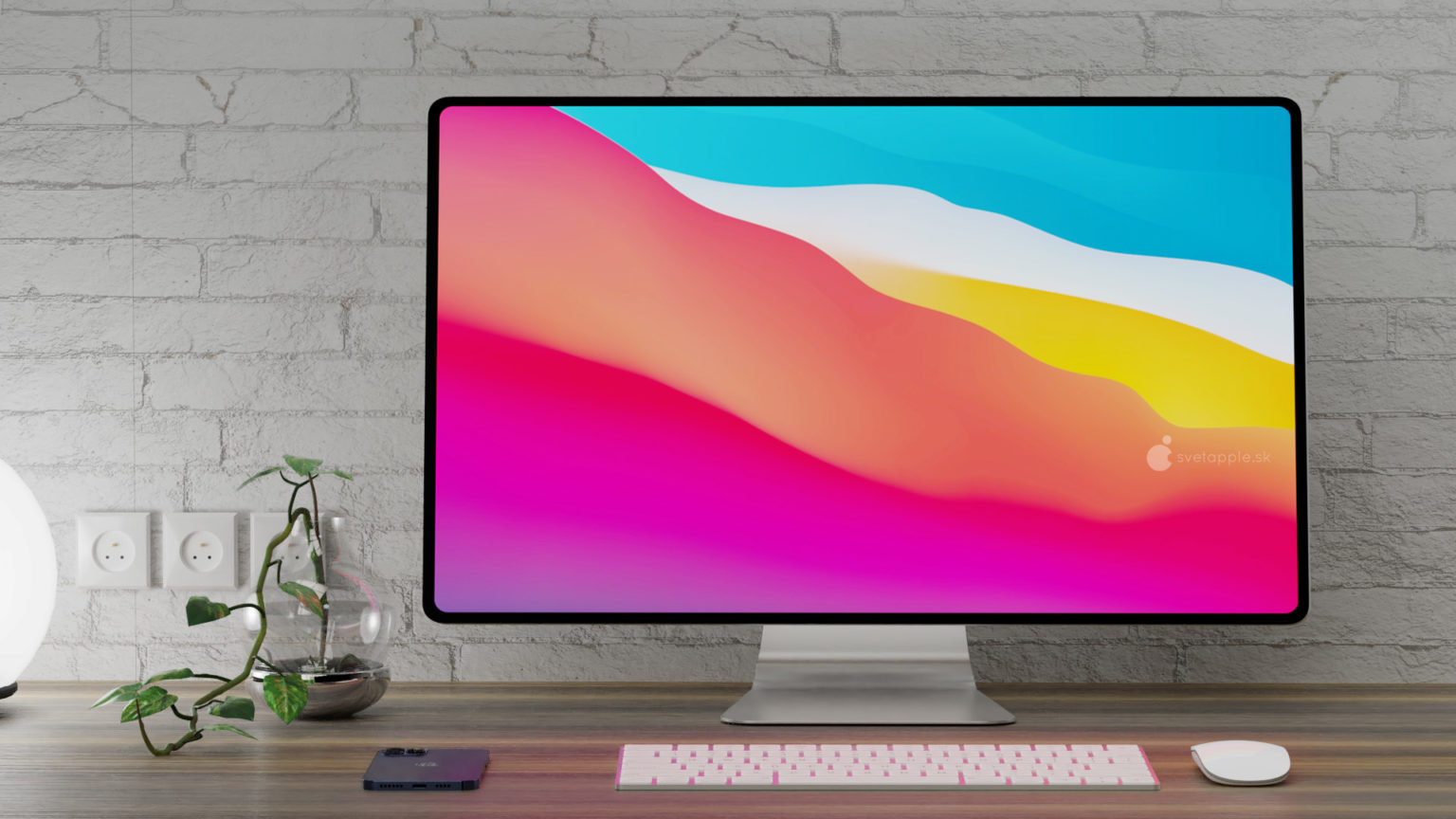 ชมภาพแนวคิด iMac 24 นิ้ว และ 32 นิ้ว ดีไซน์ใหม่ ขอบบาง โดย Svetapple