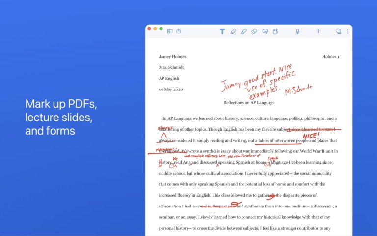 update for notability on mac